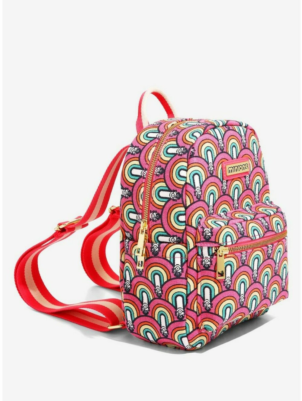 BoxLunch Rainbow Minions Mini Backpack Canvas Limited Edition
